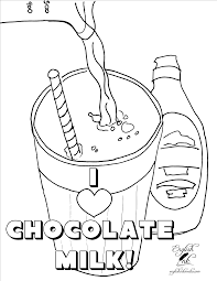 With this coloring page, you'll have plenty! National Chocolate Milk Day
