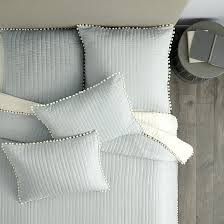 Destined to become a bedding favorite, the pom gina down alternative bedding set will add a festive look to your living space. Audree Pom Pom Quilt Gray Ballard Designs