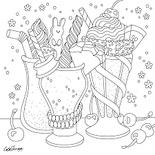 The Sneak Peek For The Next Gift Of The Day Tomorrow Do You Like This One Milkshake Don T Cute Coloring Pages Coloring Books Free Coloring Pages