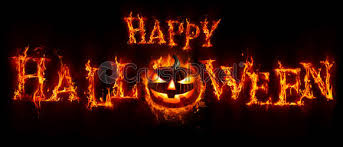 The halloween is incomplete without these pumpkins. Happy Halloween Kurbis In Geflammtem Textbanner Foto Vorratig Crushpixel