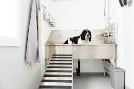 Ridalco Stainless Steel Dog Grooming Sink Dog Tub Dog Grooming Tubs Dog Grooming