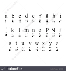 A Chart Representing The Braille Alphabet Braille Alphabet