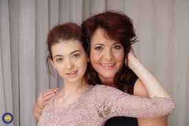 Young lesbian student is having sex with a hairy mature lady for the first  time - Mature.nl