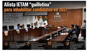 Alista IETAM «guillotina» para inhabilitar candidatos en 2027
