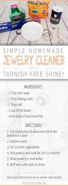 Clean Your Tarnished Jewelry Quickly And Easily At Home With This Diy Jewelry Cleaner You Probabl Jewelry Cleaner Diy Homemade Jewelry Cleaner Jewerly Cleaner