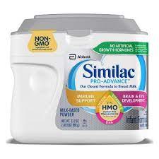 Similac Pro Advance Infant Formula With 2 Fl Hmo For Immune Support Non Gmo Baby Formula Powder 1 45 Lb