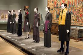 Arranged In A Row Are A Series Of Contemporary Designs Based On The Cassock A Full Length Garment Typically Worn By Male Membe Fashion Exhibition Nuns Habits