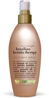 Ogx Ever Straight Brazilian Keratin Therapy Flat Iron Spray Flat Iron Spray Brazilian Keratin Therapy Brazilian Keratin