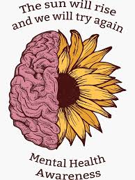 The Sun Will Rise And We Will Try Again Tattoo Cursive Pin On Mental Health Awareness Artwork On Redbubble