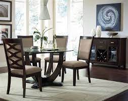 Mulholland Boulevard Transitional Wood Glass Dining Room Set Formal Dining Room Furniture Small Dining Room Set Dining Room Small