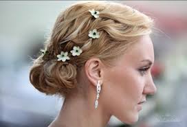 Maybe you would like to learn more about one of these? Updo With Small White Flowers Wedding Hair Flowers In Hair Wedding Hair Flowers Bridal Hair Flowers