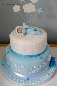 Celebration Cake Christening Sleepy Angel Baby Baby Christening Cakes Celebration Cakes Baby Dedication Cake