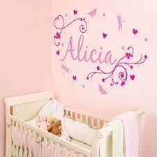 Maybe you would like to learn more about one of these? Girls Wall Decals Magenta And Pink Girl S Swirly Personalised Name In A Girl S Bedroom Ausmalbilder Ausmalen