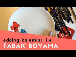 Edding Porselen Kalemleri Ile Nasil Tabak Boyanir Porselen Boyama Kalemleri Nasil Kullanilir Boya Nasil Sabitlenir Hepsi 10ma 2020 Tabak Boyama Sayfalari Kupalar