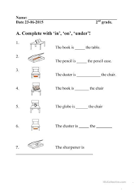 Grade 2 dhivehi worksheets : 16 In On Under Worksheets For Kindergarten Pdf