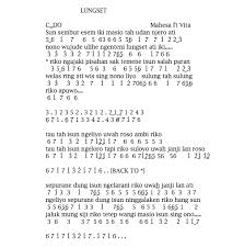 Not Angka Recorder Lagu Tinggal Kenangan