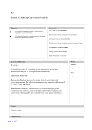 3 3 lesson 3 3 solving conversion problems