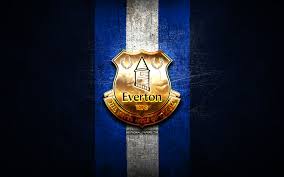 The best quality and size only with us! Download Wallpapers Everton Fc Golden Logo Premier League Blue Metal Background Football Everton English Football Club Everton Logo Soccer England For Desktop With Resolution 2880x1800 High Quality Hd Pictures Wallpapers