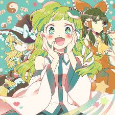 早苗ちゃんまじﾐﾗｸﾙﾊﾟｯｼｮﾝﾌﾙｰﾂ イラスト 東方 かわいい 東方 壁紙