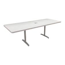 For bigger groups there are a couple of useful sizes; Conference Table 8 Person White Rectangular Exhibitrents Display Rentals Rental Exhibits Exhibit Booth Rentals