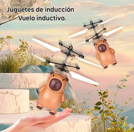 Buscas el regalo perfecto o simplemente querés sumar algo increíble a tu colección de gadgets? Te presentamos el juguete que es tendencia absoluta: el Capibara Volador con Inducción Infrarroja 🦦✨ No es