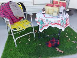 Fake grass rug takes all the hassle out of maintaining a grassy lawn. Artificial Grass Camping Mat Little Vintage Cottage