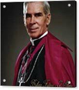Archbishop Sheen Metal Poster by Samuel Epperly