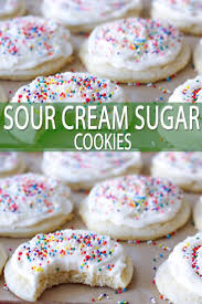 Baker Bettie Soft Sour Cream Sugar Cookies Sour Cream Sugar Cookies Sour Cream Cookies Cookies Recipes Christmas