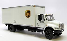Ups New Logo White Dcp Diecast Promotions 1 64 Ih 4400 Truck Trucks Gmc Vehicles Cool Trucks