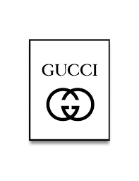 Gucci Print Fashion Illustration Gucci Logo Printable Gucci Luxury Brand Logo Gucci Ad Italian Fashion Brands