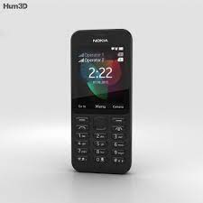 Nokia 222 Schwarz 3D-Modell ...