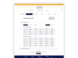 Tommy Hilfiger Sizing Chart Page By Kevin Beaudry On Dribbble