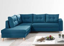 Grâce à nos canapés d'angle droit ou d'angle gauche, visualisez l'espace de votre pièce de. Nordic Canape D Angle Scandinave Bleu Canard Reversible Et Convertible