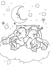 Coloring Pages For Girls Care Bears Sleeping Bear Coloring Pages Coloring Pages Cartoon Coloring Pages