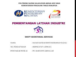 Nurul amira binti mohd yusof (16dpr11f2002). Latihan Industri Politeknik