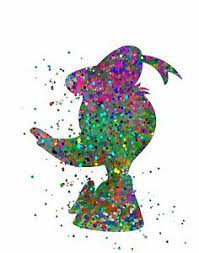 Abstract Watercolor Splatter Silhouette Art Print Inspired By Disney Donald Duck Ebay 750 x 1000 jpeg 79 kb. usd