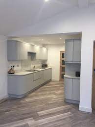 Light reflects off gloss surfaces, helping make a room feel brighter and larger. An Innova Luca Gloss Dove Grey Kitchen Real Customer Kitchens Kuche Cheshire Von Diy Kitchens Houzz