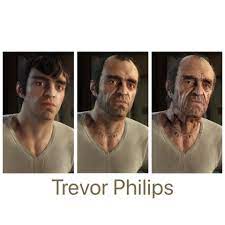 Trevor phillips in gta 5. Here S A Different One Here S A Young Current And Old Trevor Philips From Gta V Gtav