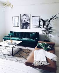 Emerald White And Cognac Gorgeous Color Combination With A Little Bit Of Brassy Gold Living Room Designs Apartment Decor Living Room Decor