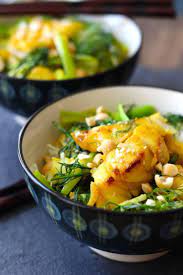 cha ca la vong hanoi fish with turmeric pineapple and dill asian recipes seafood recipes food