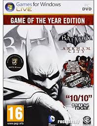 Warner Bros Interactive Batman Arkham City Game Of The Year Pc Dvd No Description Barcode Ean 8904171305358 Batman Arkham City Arkham City City Games
