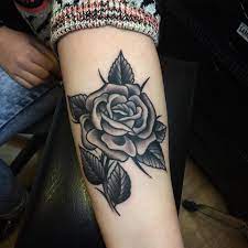 Maybe you would like to learn more about one of these? Black Rose Tattoo On Forearm By Samuele Briganti