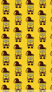 Bape wallpapers stardolls x latest desktop background. Spongebob Bape Wallpaper Iphone 640x1136 Wallpaper Teahub Io