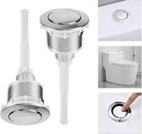 Favengo 2 pcs Boutons de Chasse d'Eau ABS à Simple Pression Bouton Poussoir  Chasse d'Eau Remplacez Bouton de Chasse d'Eau Bouton de Toilette à Simple  ...