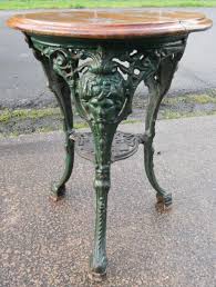 Victorian Cast Iron Pub Table Antique Pub Table Pub Table Cast Iron Table Base