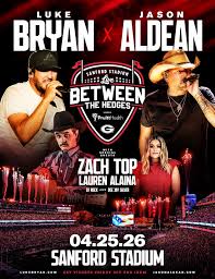 Luke Bryan, Jason Aldean to Headline First Concert at Sanford Stadium in Nearly 15 Years