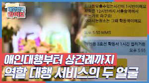 애인 대행부터 상견례까지! 역할 대행 서비스의 두 얼굴 KBS 160531 방송 - YouTube