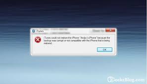 Itunes Can T Restore From Backup Of Iphone And Ipad How To Fix Iphone Ipad Itunes
