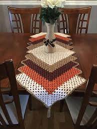 Table Runner Etsy Crochet Fall Table Runner Table Runner Crochet Crochet Table Mat