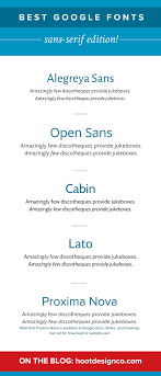 You might pair a modern sans serif title. Best Google Fonts Sans Serifs That Make Great Headline And Paragraph Fonts Hoot Design Co Web Design Branding And Marketing In Columbia Mo